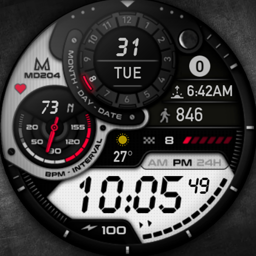 Download APK MD204 - Digital watch face Latest Version