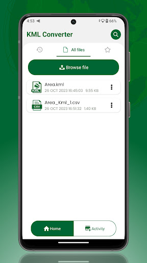 KML Converter and Viewer Screen 2