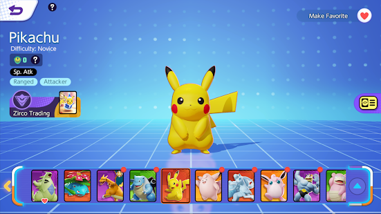 Captura de tela do Pokémon UNITE