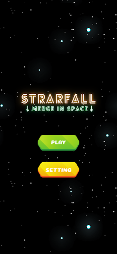 Android application Starfall: Merge in Space! screenshort