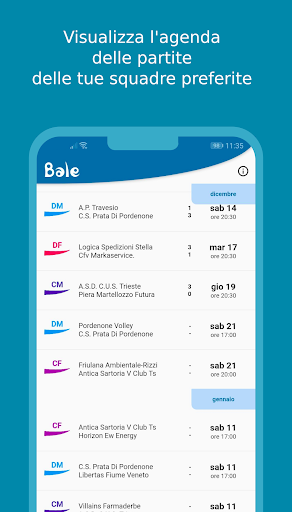 Bale - Pallavolo FVG Screen 2
