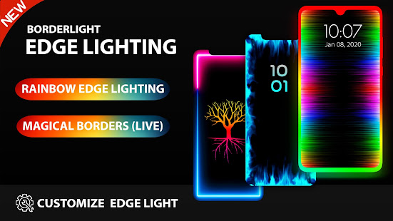 Скачать Edge Lighting - Borderlight Live Wallpaper Онлайн бесплатно на Андроид