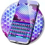 Neon 3d Keyboard Theme Free icon
