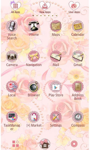 Girly Wallpaper Rose Garden Screen 2