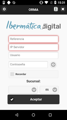 Android application ORMA screenshort