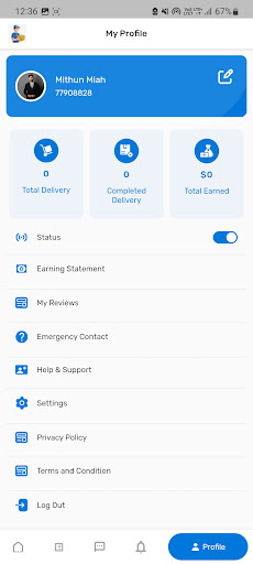 Delivery App - Order Fly Screen 2