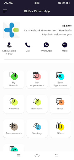 BluDoc Patient App Screen 3