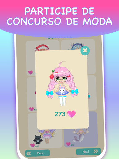 Bonecos chibi Jogos de vestir para meninas::Appstore