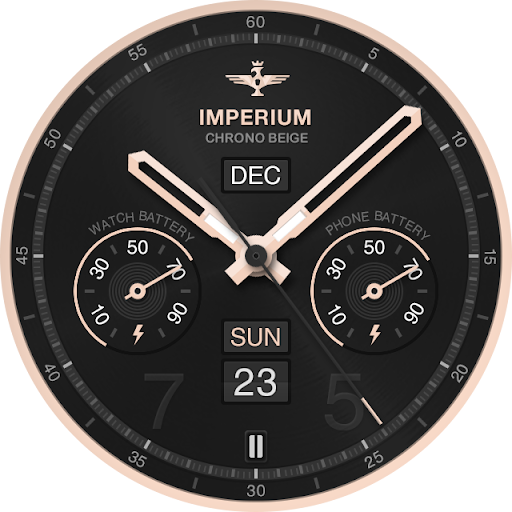 Chrono Beige watchface by Imperium