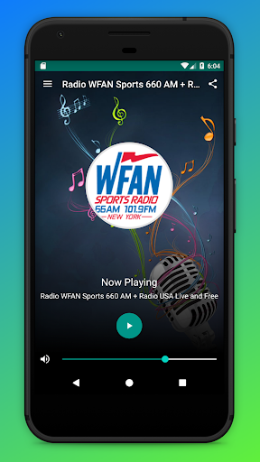 Android application WFAN Sports Radio 101.9 FM USA screenshort