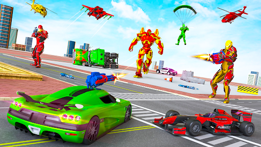 Android application US Army Tank Car Robot Wars screenshort