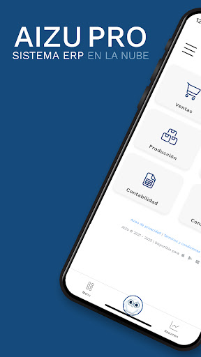 Android application Aizu Pro: Sistema ERP en nube screenshort