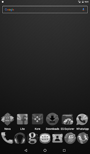 Black, Silver & Grey Icon Pack screenshot 8