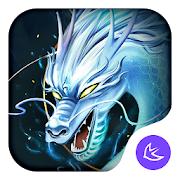  Divine Cool White Dragon-APUS Launcher theme 