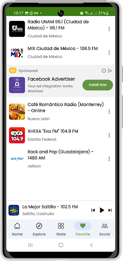 Mexico Radio FM Screen 3