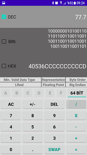 SiCalc Screen 2