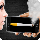 Smoking in phone icon