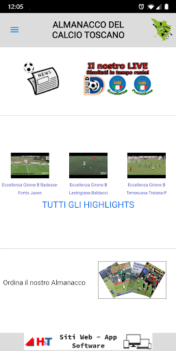 Android application Almanacco Calcio Toscano screenshort
