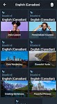 screenshot of Learn Canadian English. Speak 