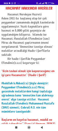 Osmanlı Hacamat Takvimi