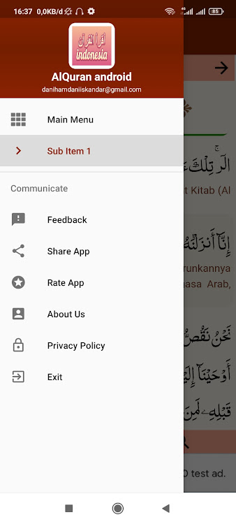 AlQuran indonesia android - 1.1 - (Android)