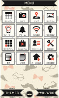 screenshot of ヒゲメガネ for +HOMEきせかえテーマ