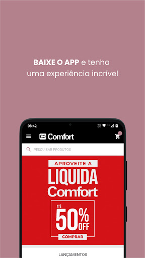 Android application Lojas Comfort screenshort