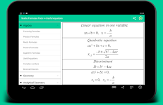 screenshot of All Math formula