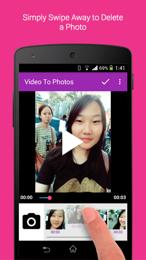 Android application Video to Photo Frame Grabber screenshort