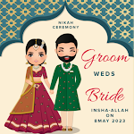Muslim Wedding Card Maker 2024