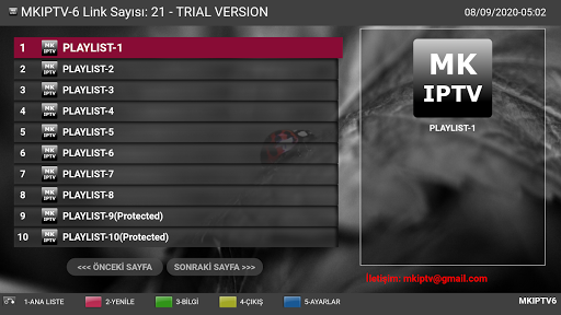 Android application MKIPTV TV_BOX screenshort