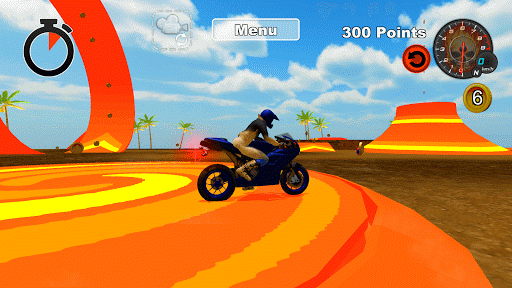 Bike Moto Stunt Racing 3D by K screenshot 3