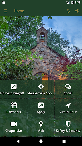 Android application The FranciscanU app screenshort