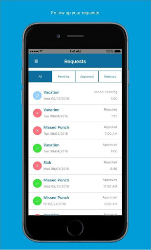 Android application Elysium Enterprise screenshort