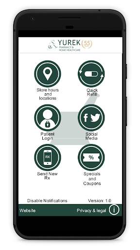Android application Yurek Pharmacy screenshort