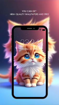 Cute Cat Wallpaper HDのおすすめ画像1