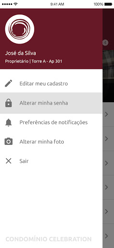 Android application Condomínio Celebration screenshort