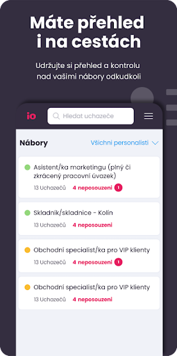 Android application Teamio screenshort