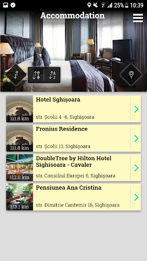 Sighisoara CityApp Screen 3