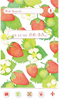 screenshot of Strawberries & Flowers Theme