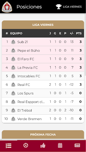 Android application Fútbol Padres Colegio Mater screenshort
