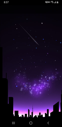 Shooting Stars Live Wallpaper Screen 3