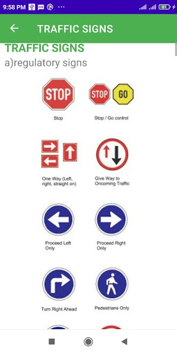 Android application NTSA DRIVER LEARNER MANUAL screenshort
