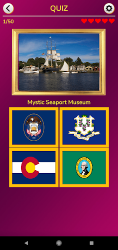 USA Flags and Maps Quiz - Screenshot 1