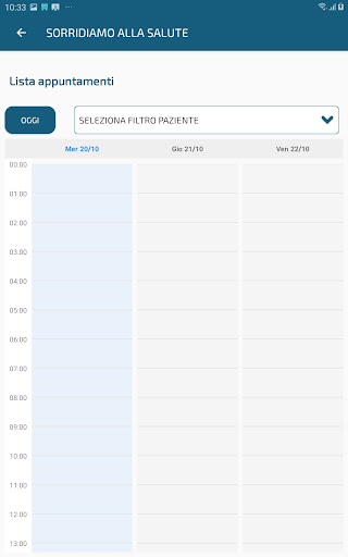 Android application Sorridiamo Alla Salute screenshort