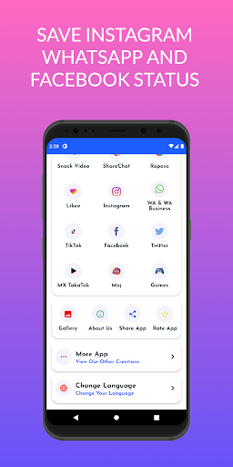 All in one status saver Screen 2