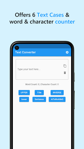Android application Text Converter screenshort