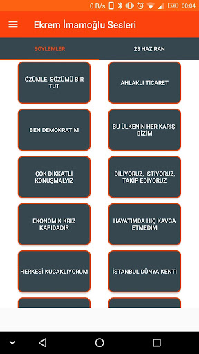 Android application Ekrem İmamoğlu Sesleri screenshort