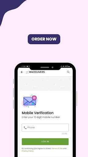 WeDELIVERS-Food & Grocery App Screen 2