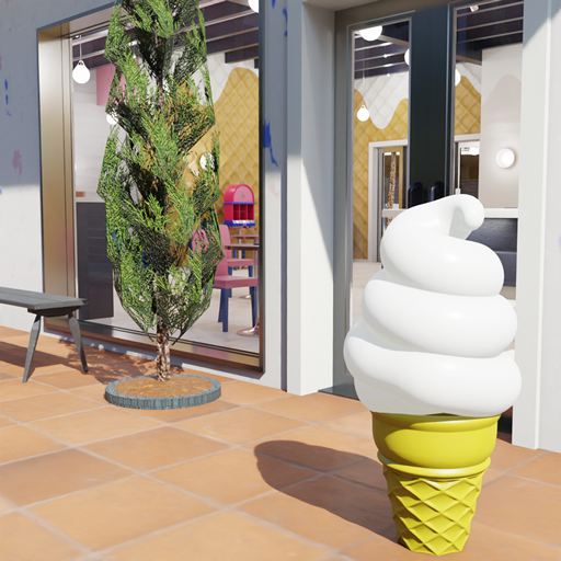 Escape the Panda Soft Serve logo